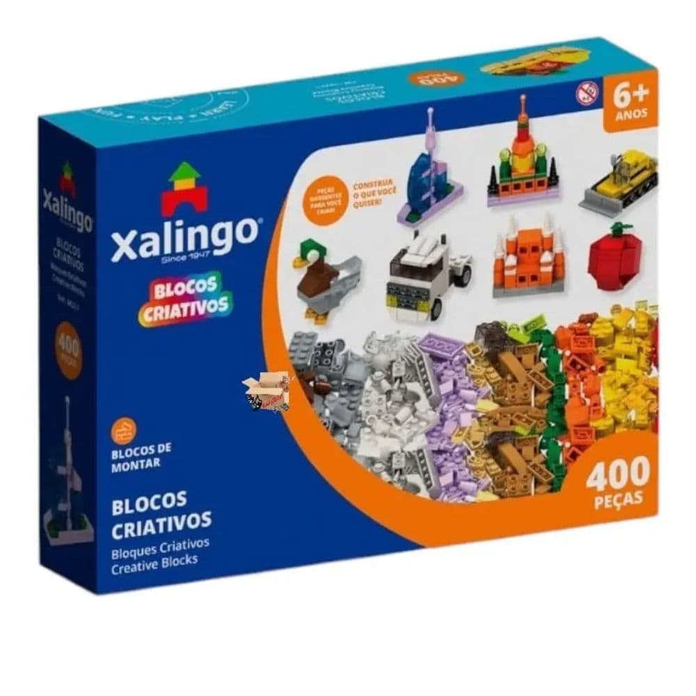 Blocos de Montar 400 Peças Compatível com LEGO® | Educativo 6+ | Estimula Criatividade e Coordenação