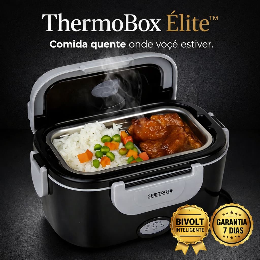 Marmiteira Elétrica Portátil Bivolt 110V/220V – Conserva e Aquece Alimentos – ThermoBox Élite™