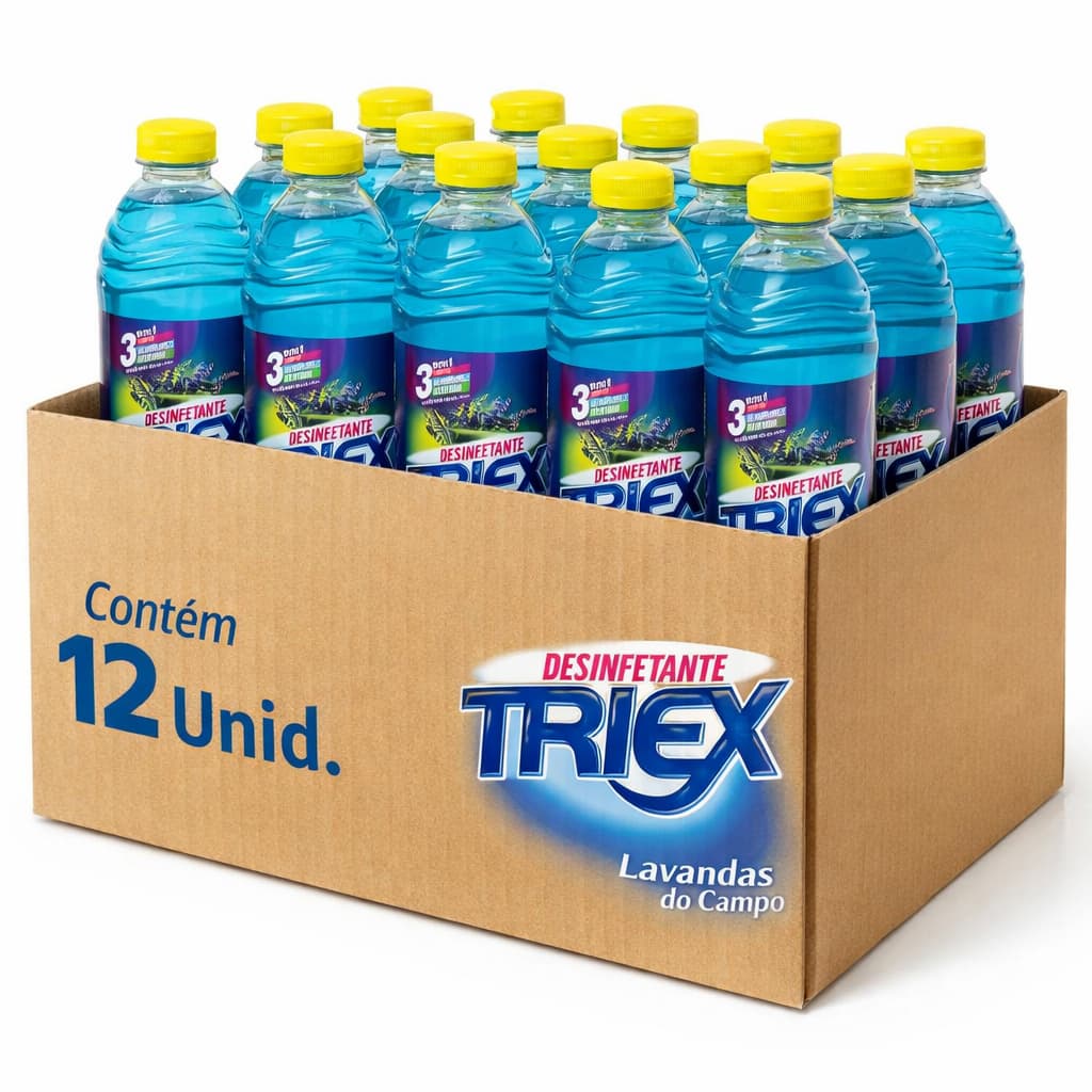 Desinfetante Lavanda do Campo Caixa Com 12, 6 ou 4 Frascos De 500ml cada
