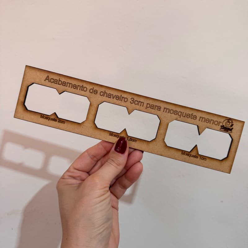 MOLDE EM MDF - Gabarito para acabamento de 3cm em mosquete menor