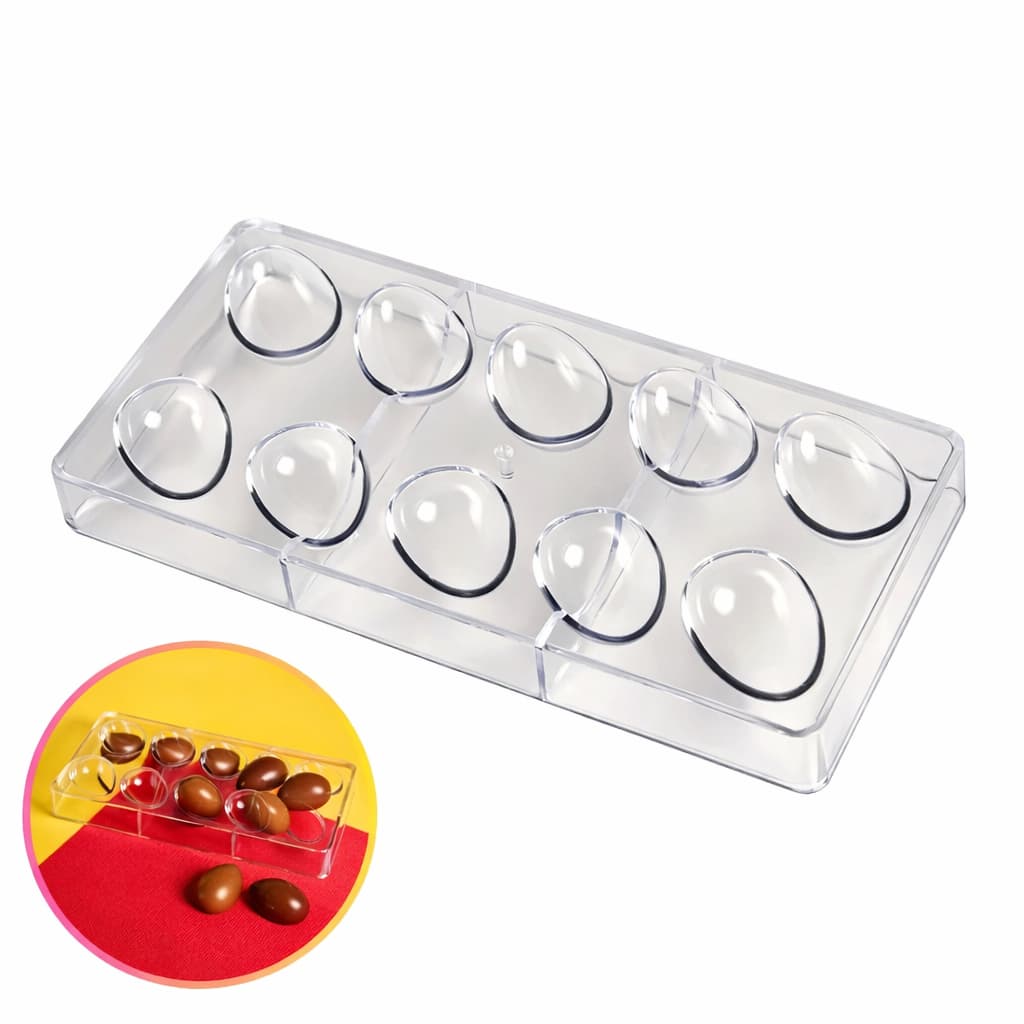 Forma Profissional para Chocolate 20g Tábata Romero BlueStar – Ovinhos Bombom Poliestireno Cristal Páscoa 2026