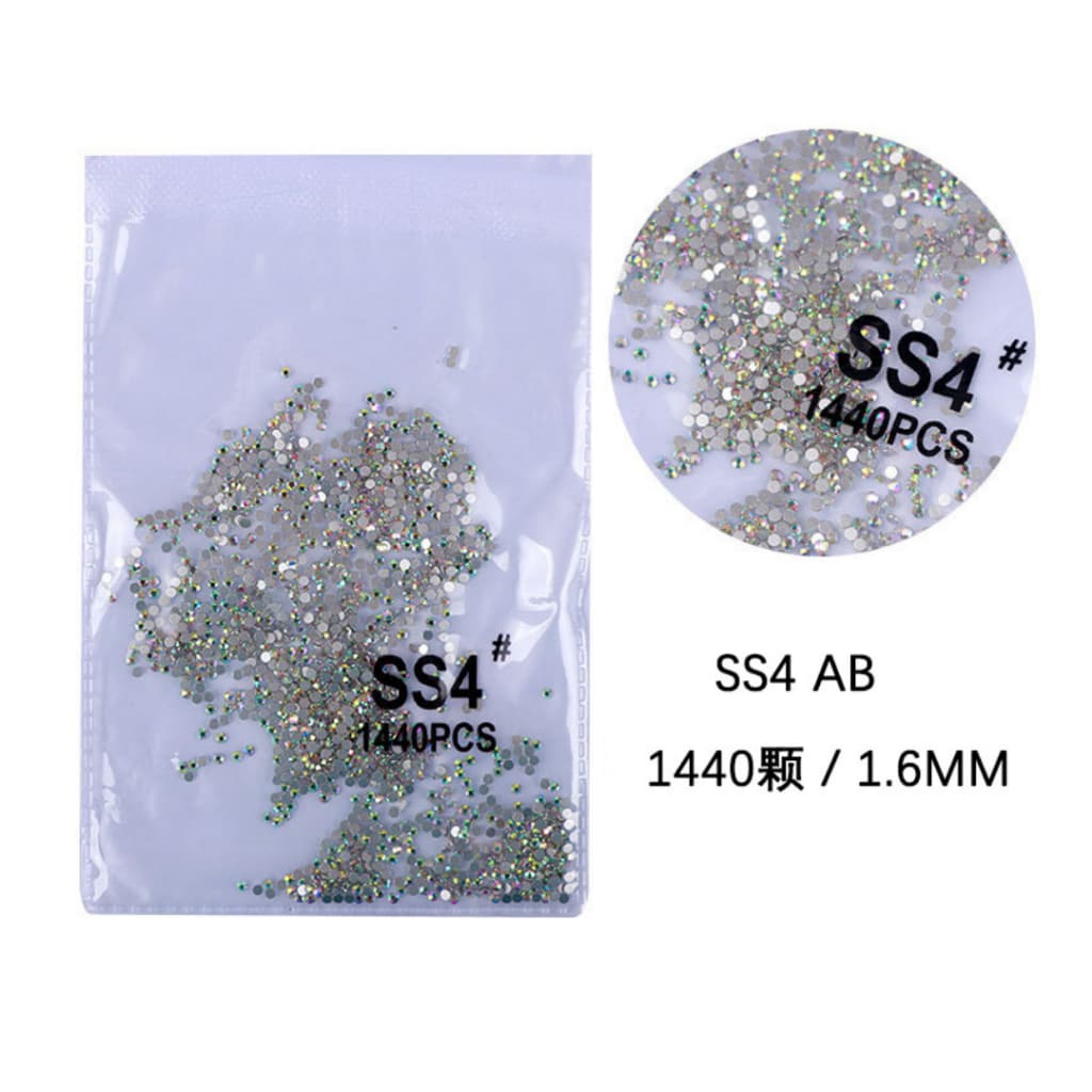 Strass para Unhas e decorações com Brilho Intenso 1440 Unidades