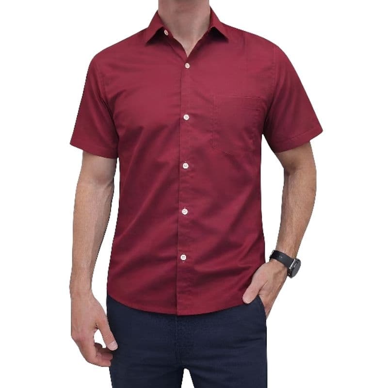 Camisa Masculina Social Vermelha Tamanho M