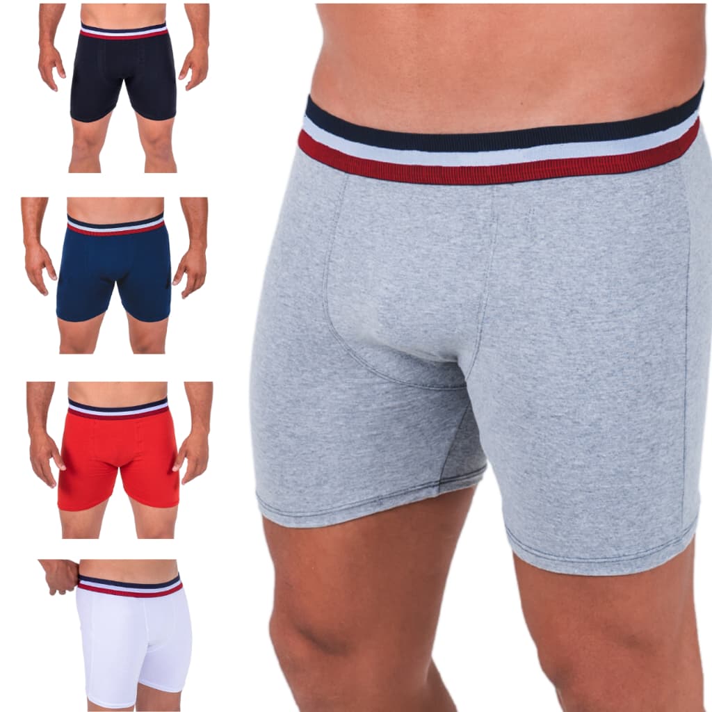 Kit c/6 Cueca BOXER Algodão Masculino Box Malha