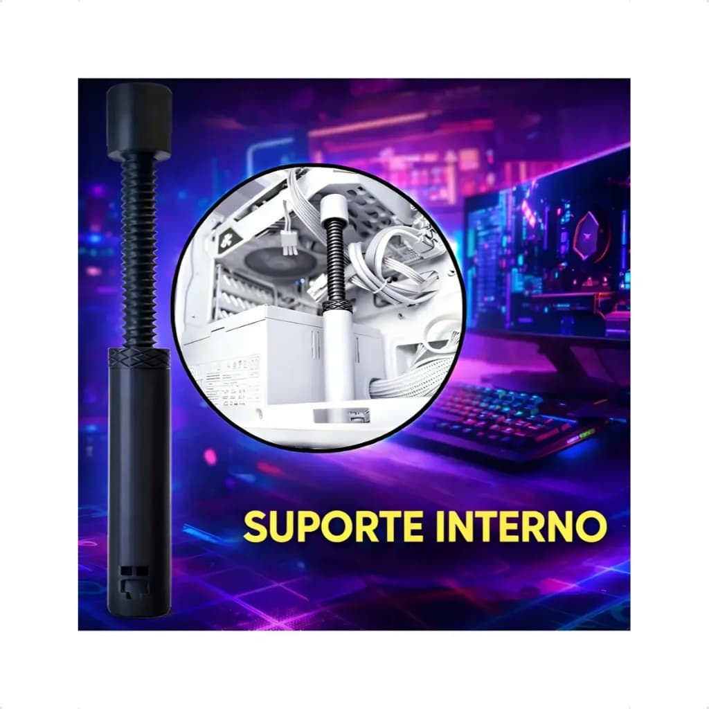 Suporte De Placa De Video 10cm-16cm Universal Pc Gamers Preto E Branco Computador Gabinete Decoração Regulavel