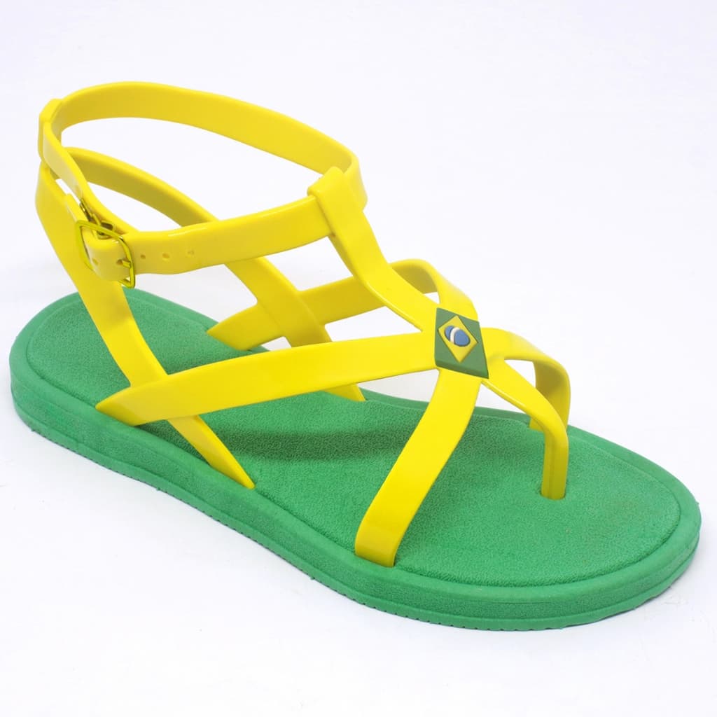Sandália Feminina Summer Gladiadora Flat Antiderrapante Leve Blogueira Brasil