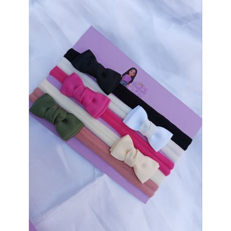 Kit Faixas de Meia para Bebê com Laço Básico – Confortável e Delicada