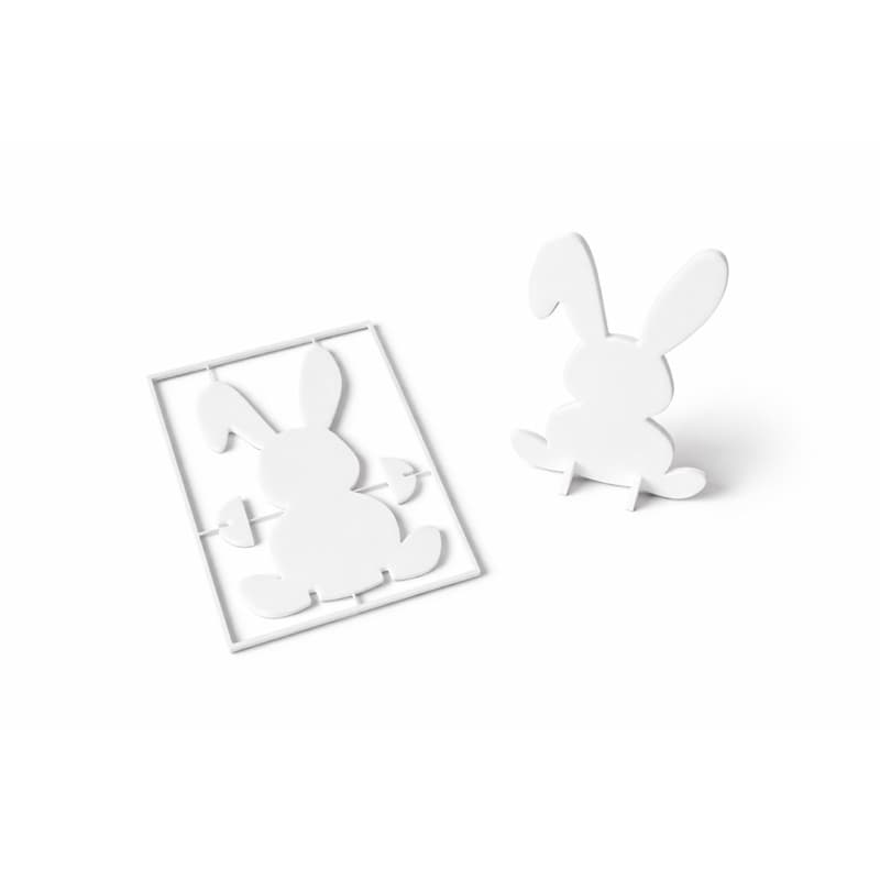 Coelhinho Decorativo em PLA | Enfeite Coelho Minimalista Páscoa Decoração Moderna Presente Criativo Impressão 3D