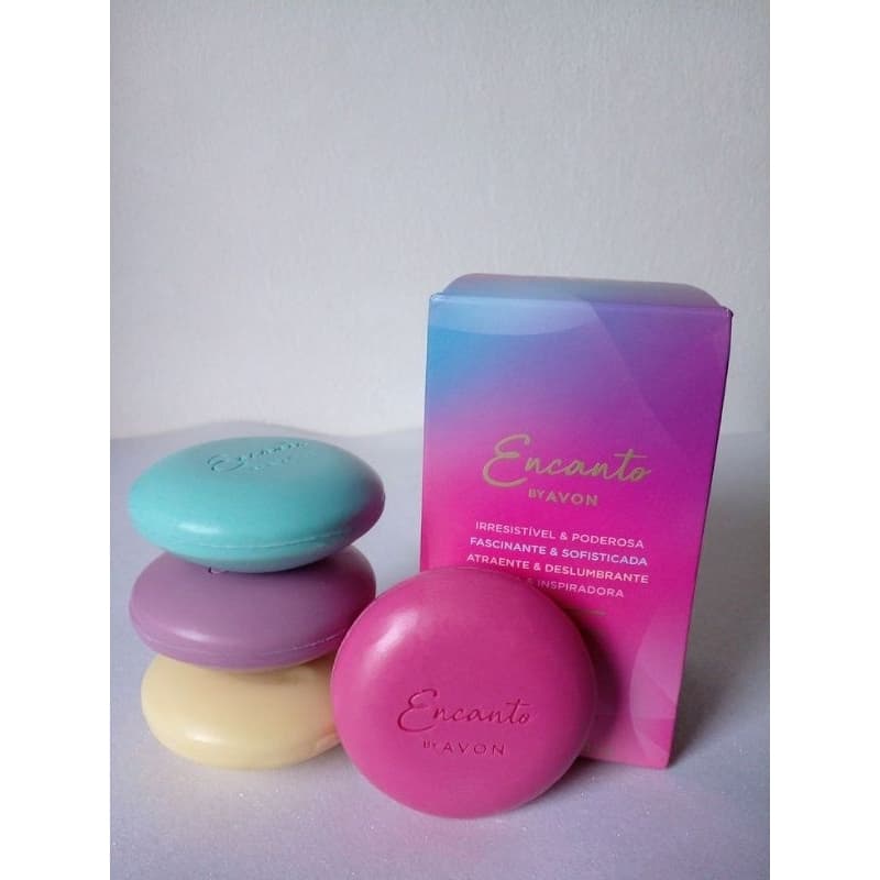 4 Unidades Sabonete Avon Encanto com Espuma Cremosa 80g