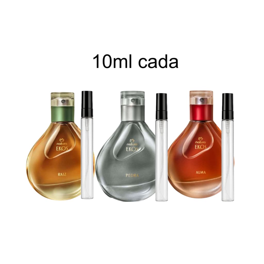10ml Ekos Eau de Parfum Natura - Alma - Pedra - Raíz - Alba - Aura - Una - Artisan - Celebrar - Ilía