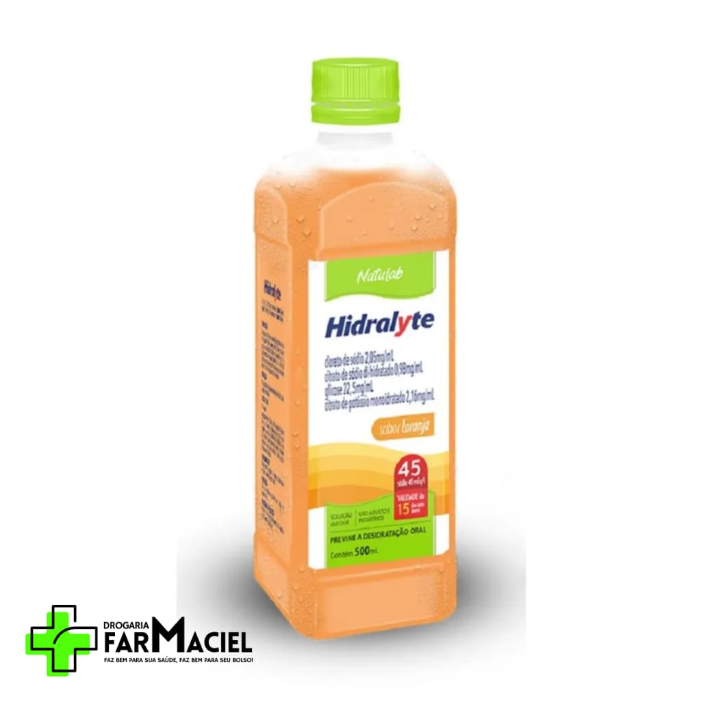 Soro Reidratação Hidralyte Sabor Laranja 500ml