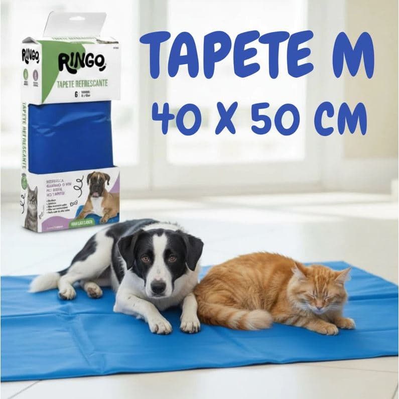 TAPETE GELADO COLCHONETE REFRESCANTE PARA CACHORRO GATO Tamanho M 40cmx50cm