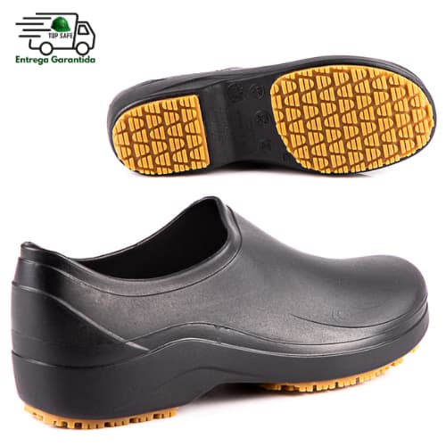 Sapato Antiderrapante Ocupacional Unissex Preto STEELFLEX - CA 38590 - 75SMSG600CX