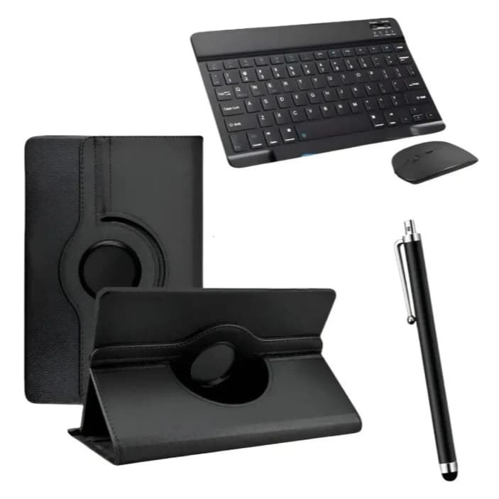 Kit Capa Para Tablet Lenovo Tb311fu + Teclado Mouse + Caneta Preto
