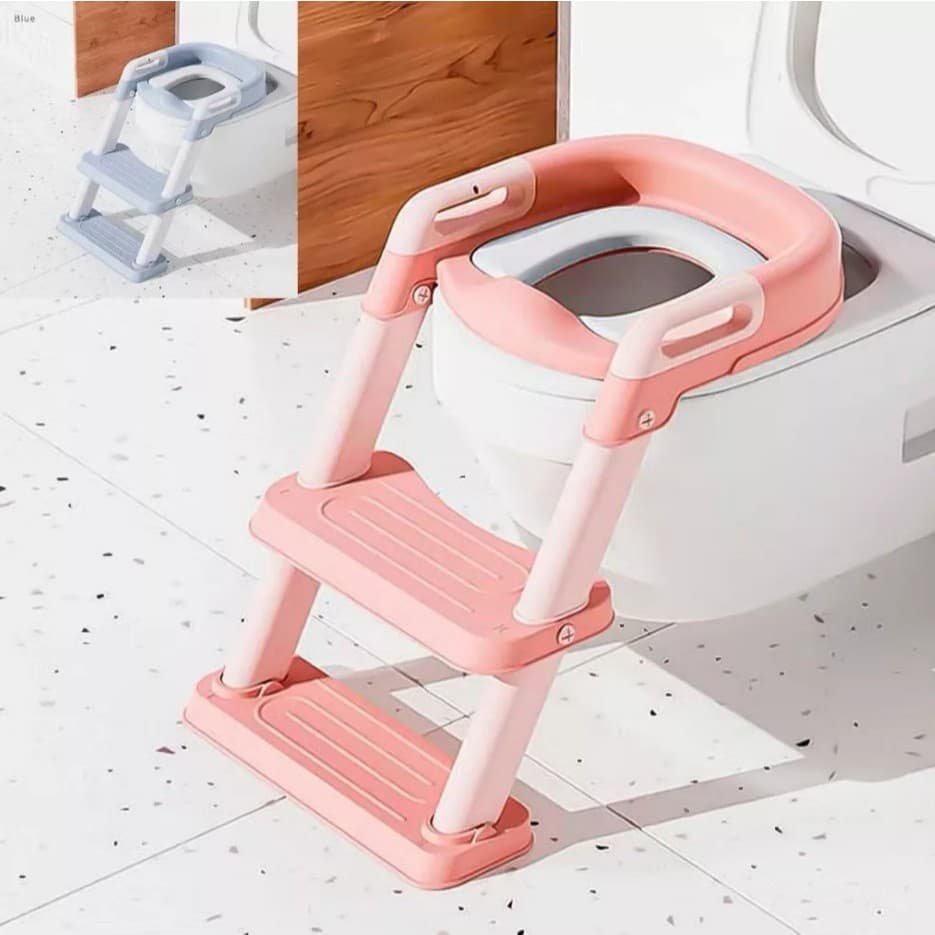 Assento Sanitário Infantil Redutor Conforto Segurança com Escada Antiderrapante
