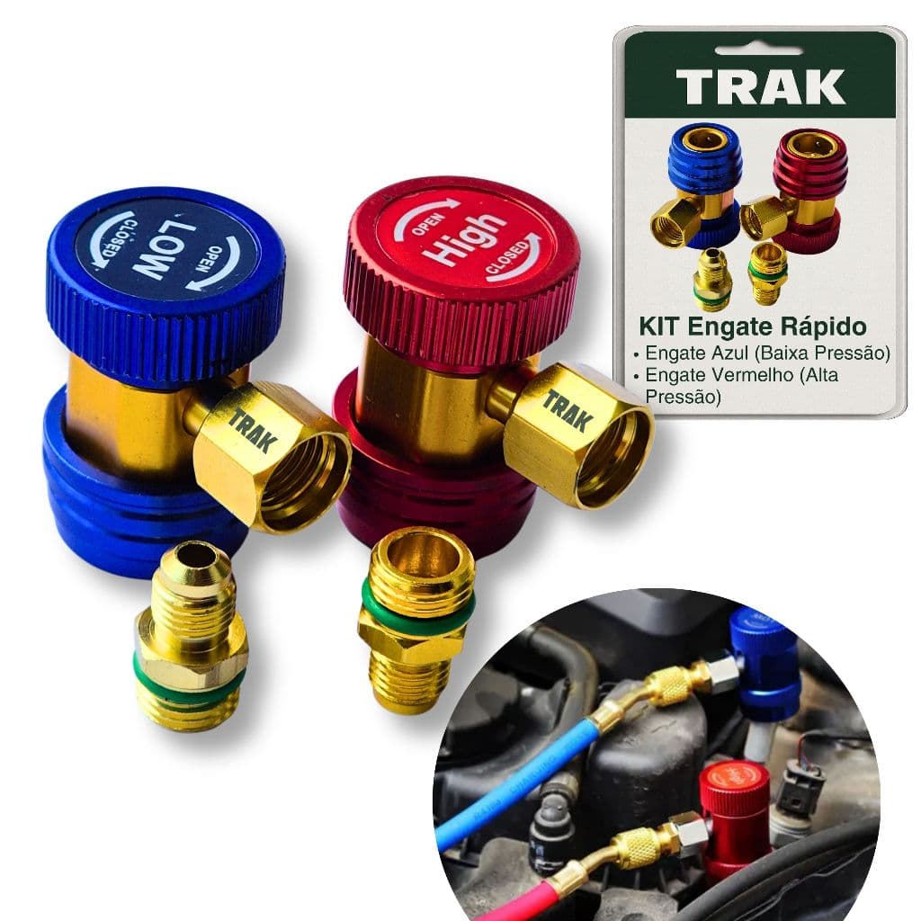 Kit Engate Rapido Automotivo R134a Alta E Baixa Pressao Trak