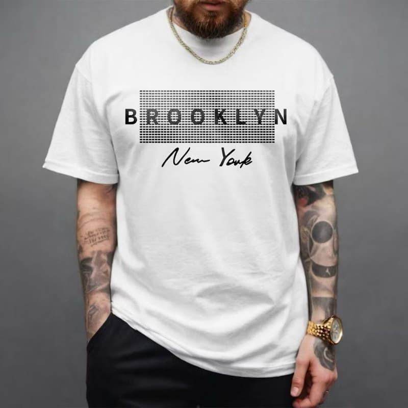 Camiseta Masculina Feminina  Brooklyn New York Camisa 100% Algodão Lançamento