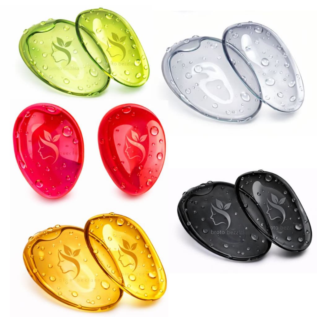 Protetor De Orelha Silicone Flexível Santa Clara 5 Pares (Cores aleatórias) Protege calor Secador