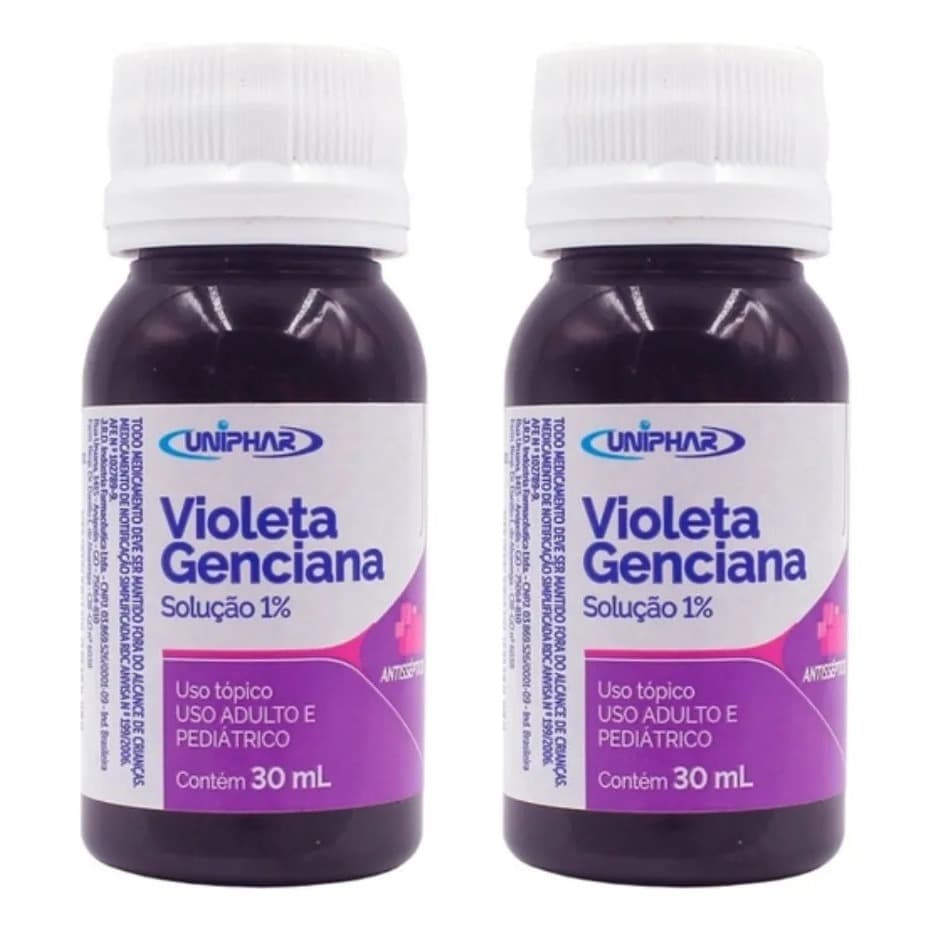Violeta Genciana 1% 30ml Uniphar Kit com 2