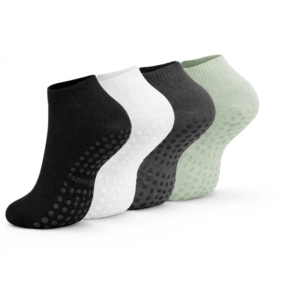 Kit Meias Antiderrapante Pilates Yoga Balé Conforto e Estilo Unissex
