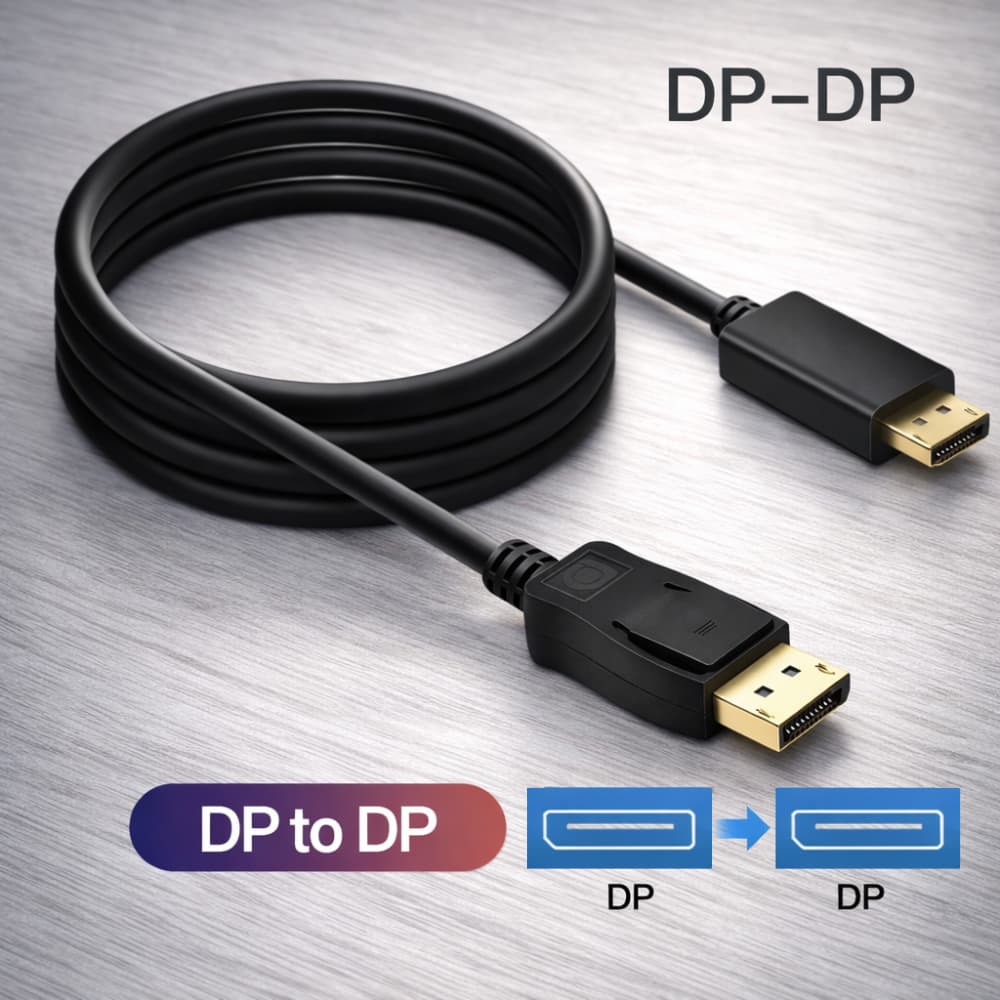 Displayport Dp Para Dp Cable Cabo 2K 165Hz 4k 144hz 1.4 8k 60hz Hd Cabo De Vídeo Para Hdtv Projetor Notebook 3