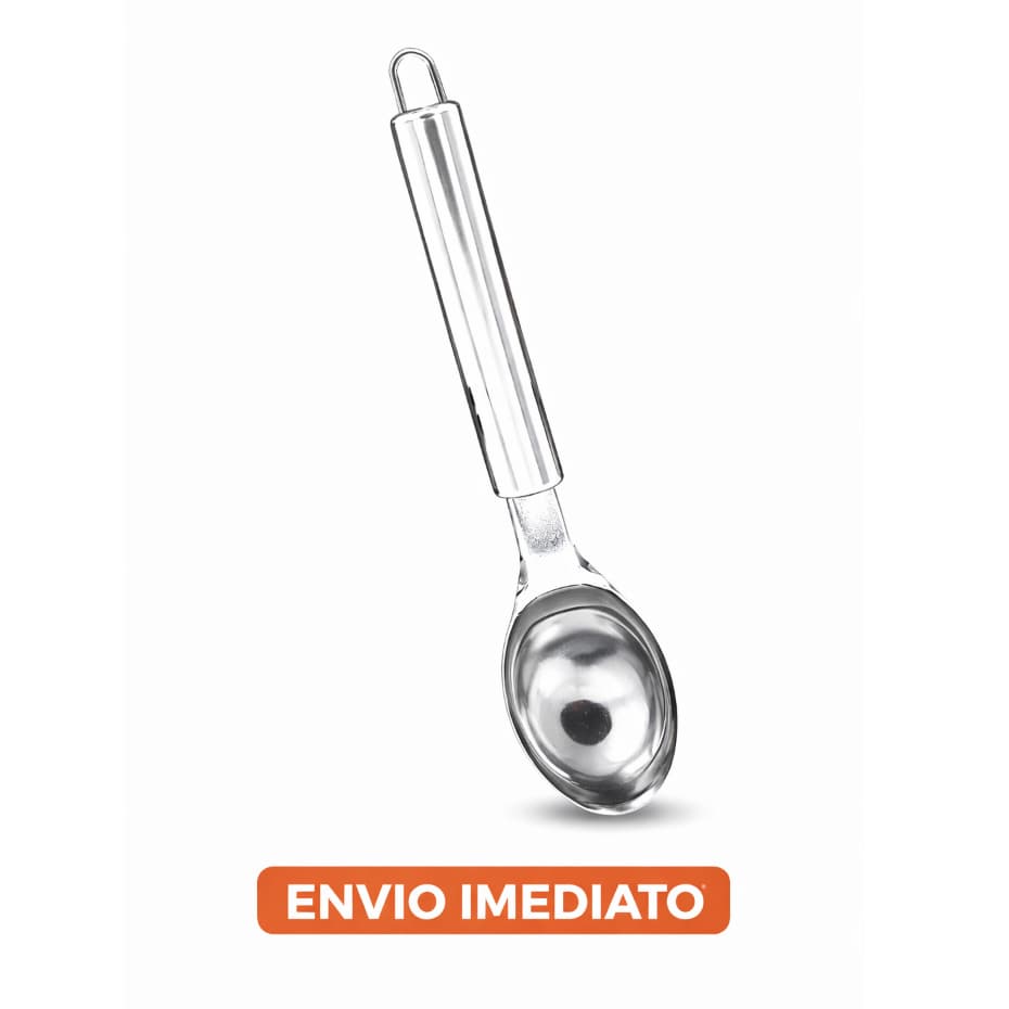 Colher de Sorvete Aço Inox 20,6cm Profissional Resistente Durável Fácil de Usar Cozinha