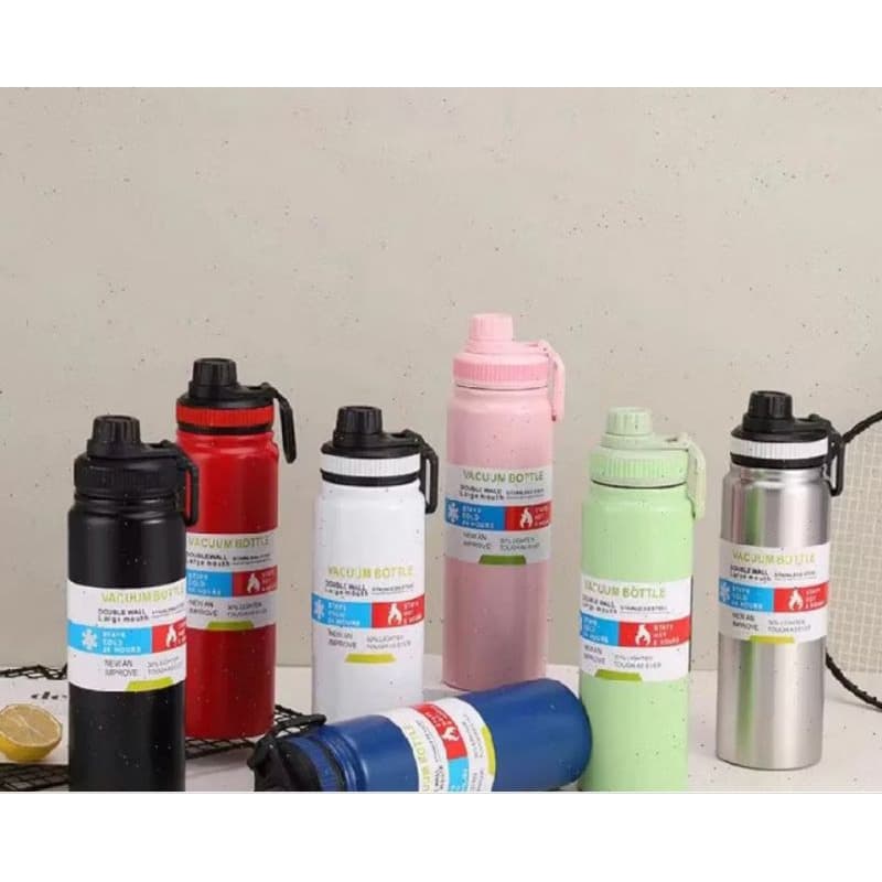 Garrafa Térmica 800ml Vacuum Bottle Isolado Tampa com vedação giratória livre de BPA 2026