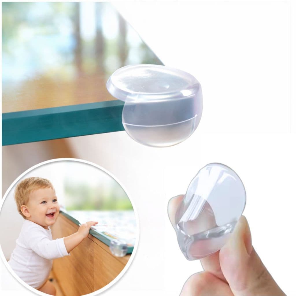 Kit 10 Protetor Quina Cantoneira Móveis Canto Mesa Silicone Segurança Bebê Idoso