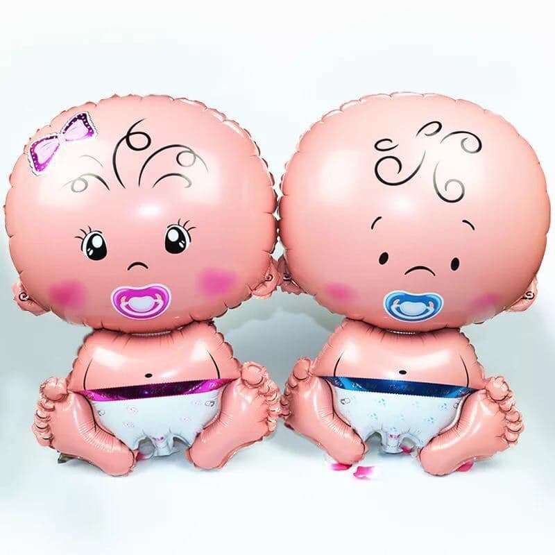 Kit Balão Boy Girl Menino Menina Metalizado 35cm | Chá de Bebê e Revelação