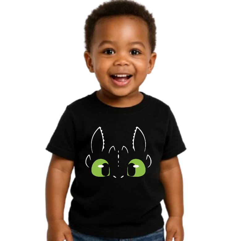 Camiseta Infantil Banguela Como Treinar Seu Dragão Fúria da Noite Menino Poliéster Confortável