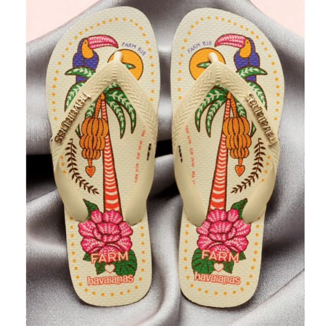 Chinelo Feminino Casual Estampado Confortável Solado Antiderrapante Moda Tropical