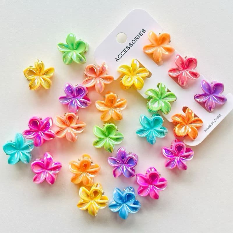 Kit 6-12 unidades Mini Presilhas de Cabelo Coloridas e Fofas Linda 2.5cm para Estilos Variados