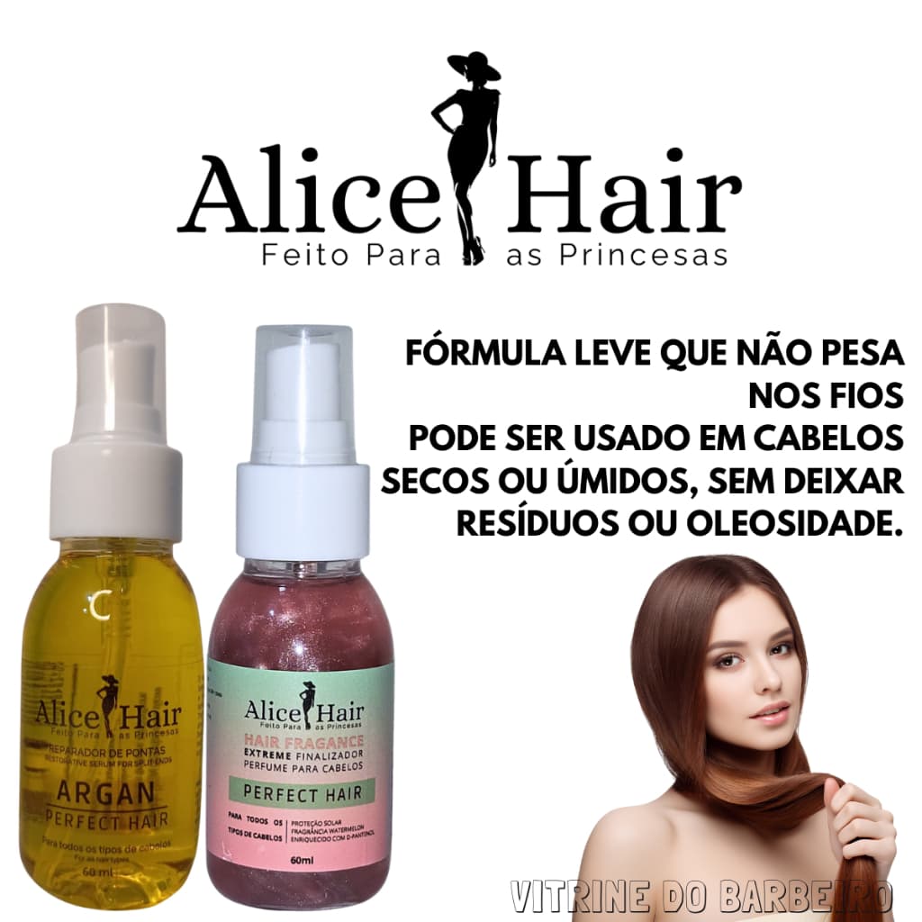 Kit Perfume Melancia + Óleo Argan Rejuvenescimento Capilar!!