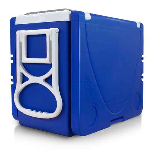 Caixa Térmica Cooler 32L 3 em 1 com Mesa Retrátil e Rodinhas Até 36 Latas