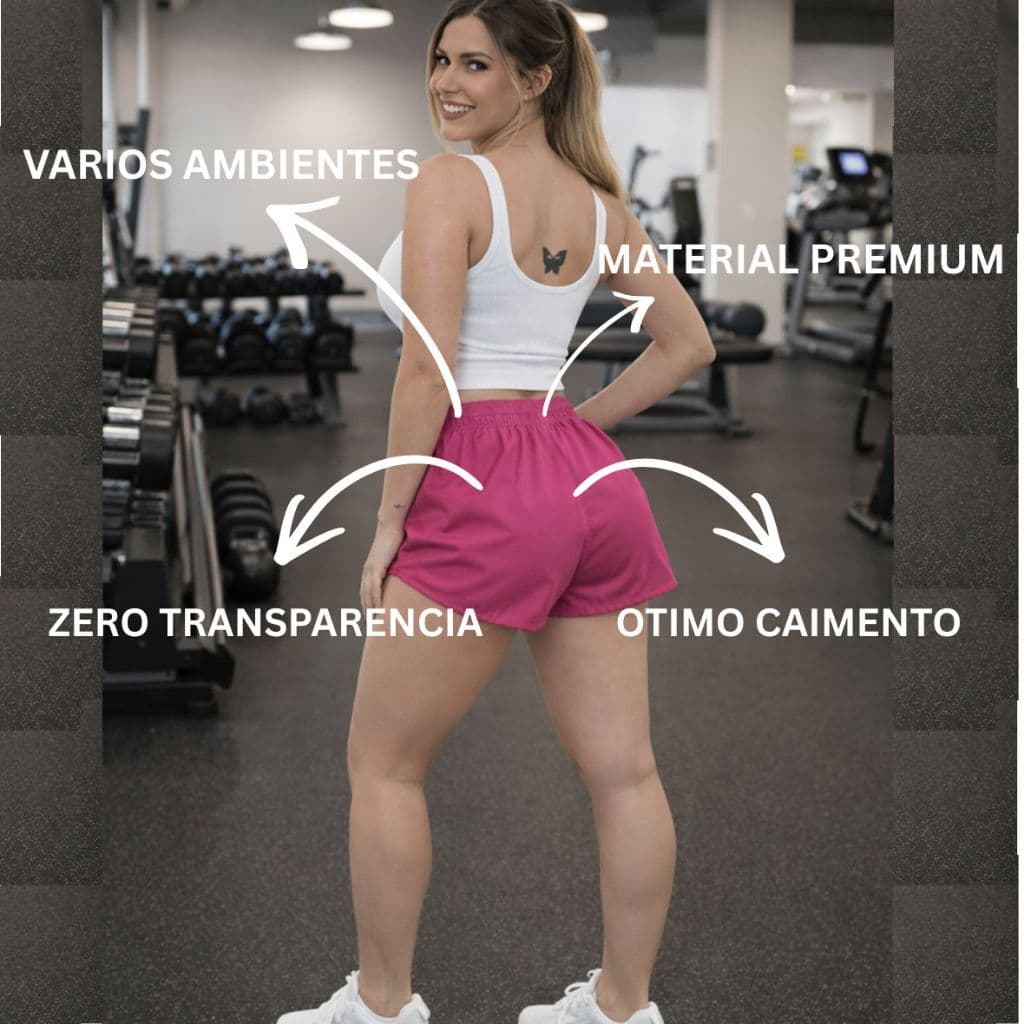 Short De Tactel Feminino Academia Praia  Shorts Piscina Treino Corrida Shortinho Verão Casual Praia Premium