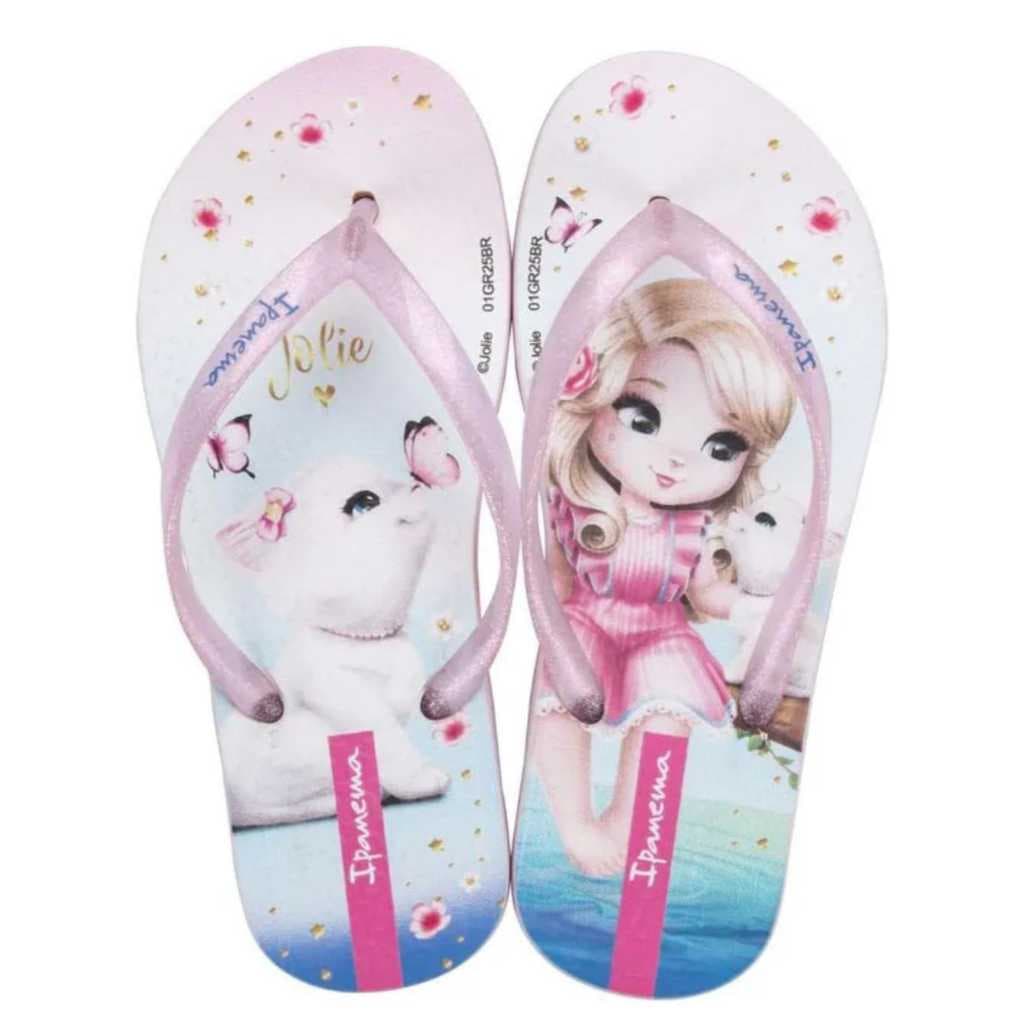 Chinelo de dedo infantil Jolie glitter