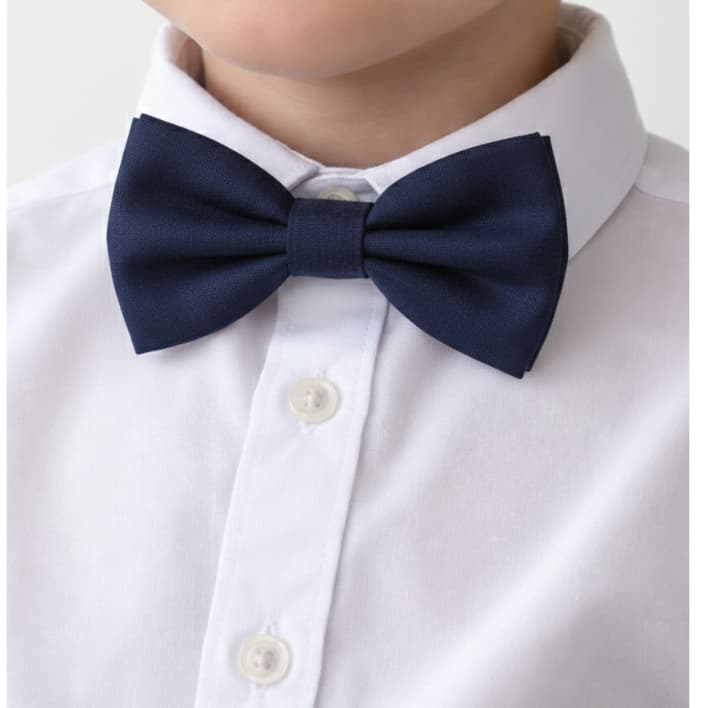 Gravata Borboleta Azul Marinho Adulto e Infantil Para Padrinhos e Pajens de Casamento e Eventos