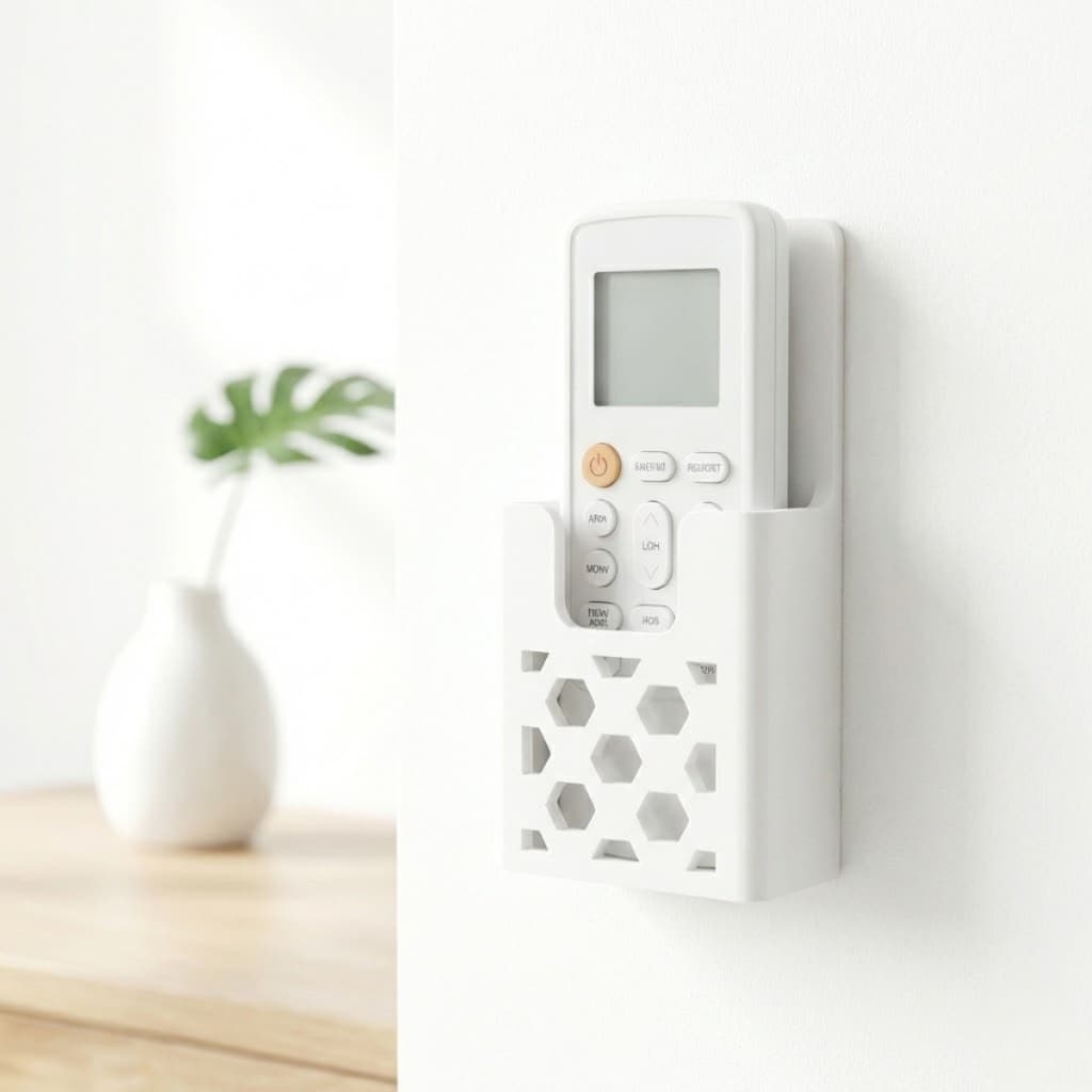 Suporte de Parede p/ Controle Remoto Universal Ar TV Smart - Organizador Adesivo Design Premium