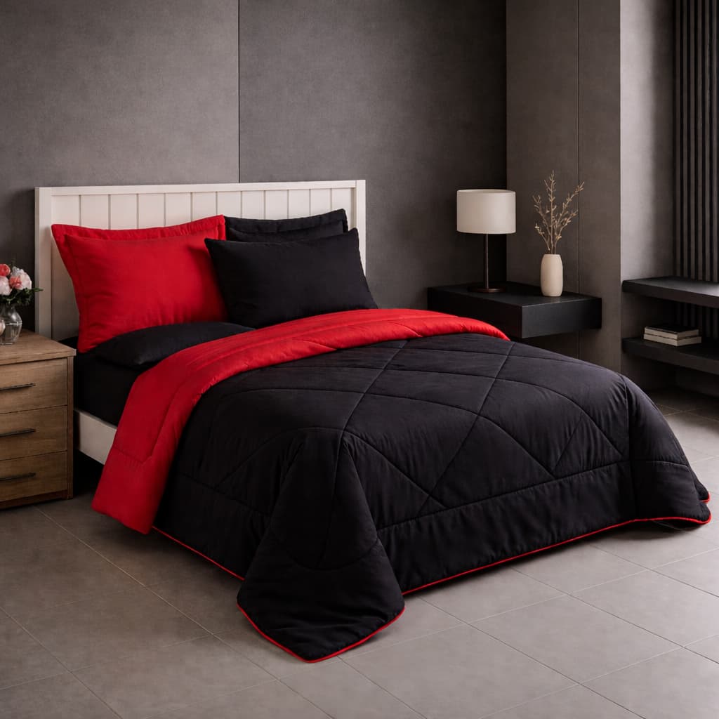 Edredom Queen Ternura Dupla Face 2.40 x 2.20 Cores Lisas Avulso