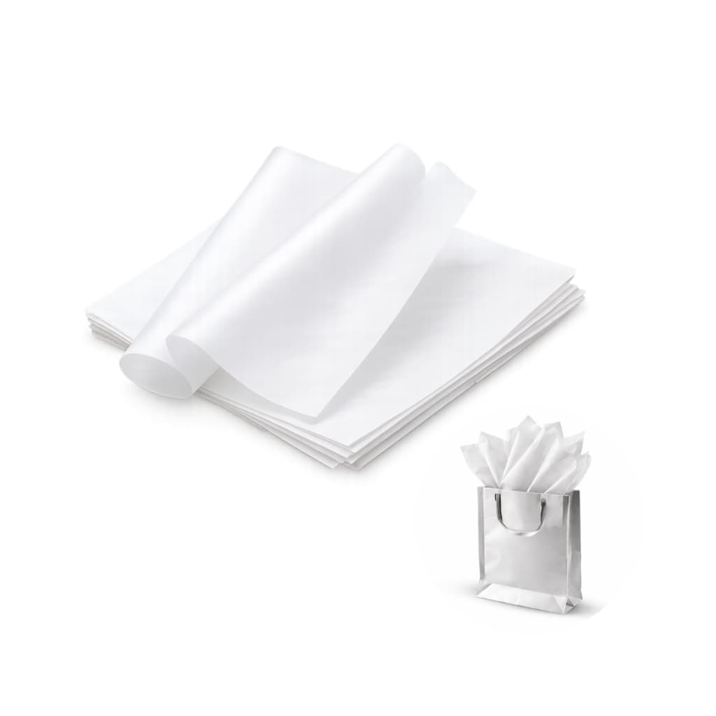 Papel Seda Branco 50x70cm 100 Folhas Grandes