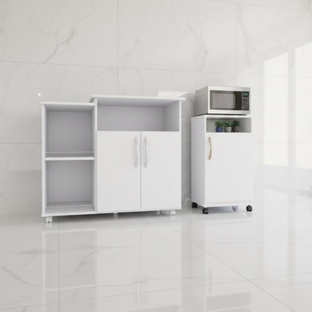 Conjunto com Armário Botijão e Fruteira Balcão para Ambientes Residenciais