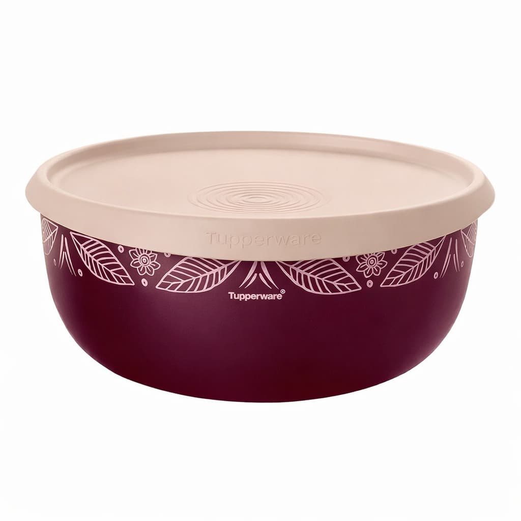 Tigela Tupperware Toque Mágico 2,5 Litros Rustic Marsala Original 2.5L com Tampa
