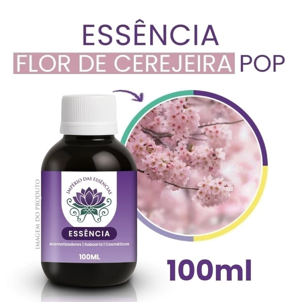 Essência Flor de Cerejeira POP Concentrada para Aromatizadores e Cosméticos 100ml