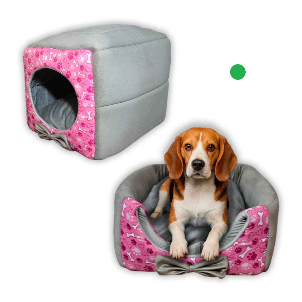 Casinha Toca Cama Iglu 3 Em 1 Cachorro Cão E Gato Tam P, M e G