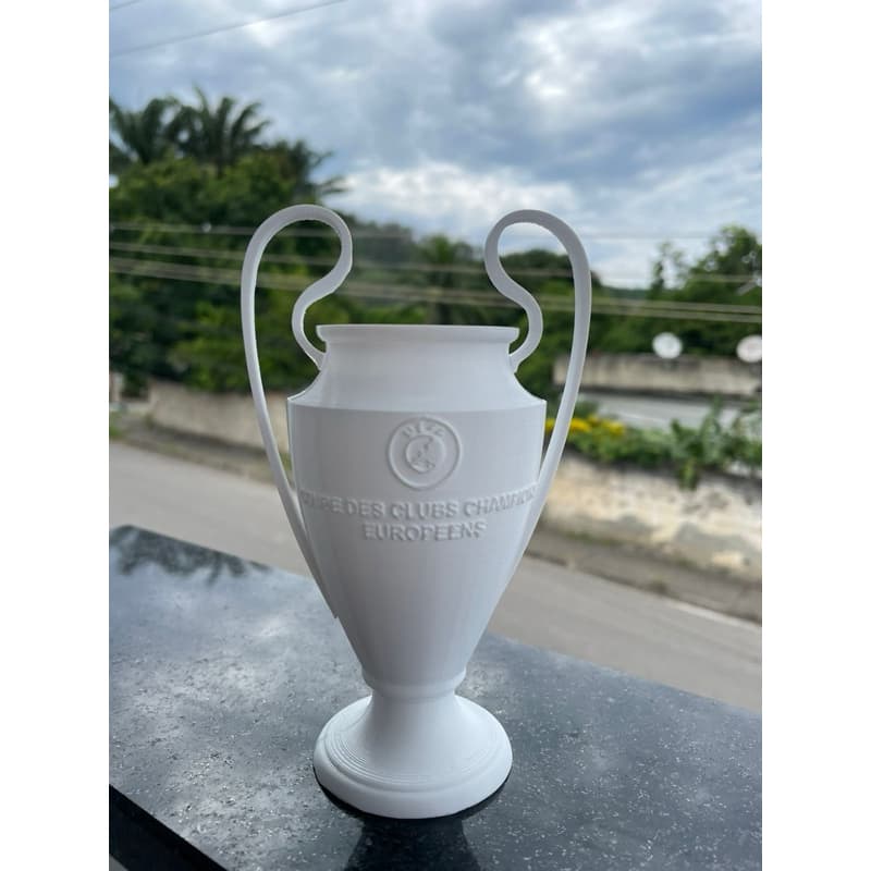 Decoração troféu champions league, decoração de troféu, troféu liga dos campeões, decoração futebol