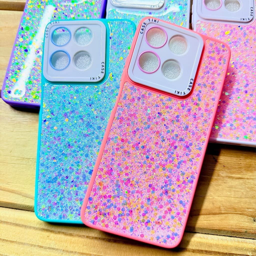 Capa capinha Anti Impacto com suporte de coração Glitter para motorola Moto G56 / Motorola Moto G86 - Pop Com Glitter