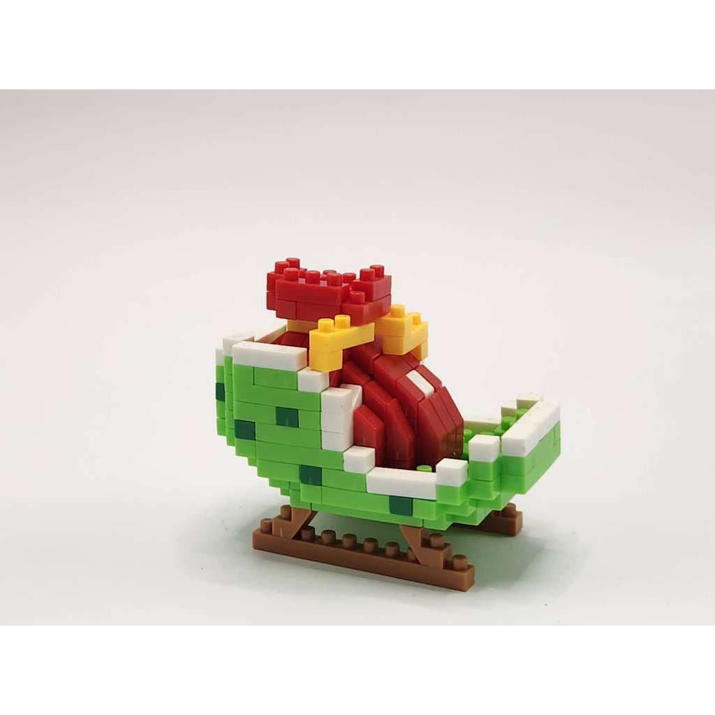DECORAÇÃO DE NATAL - TRENÓ - MICRO BLOCO - NANO BLOCOS
