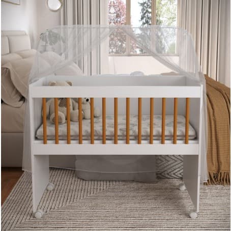 Mine Berço Moisés Para Bebe e Chiqueirinho Com Rodizio, Acompanha Colchão