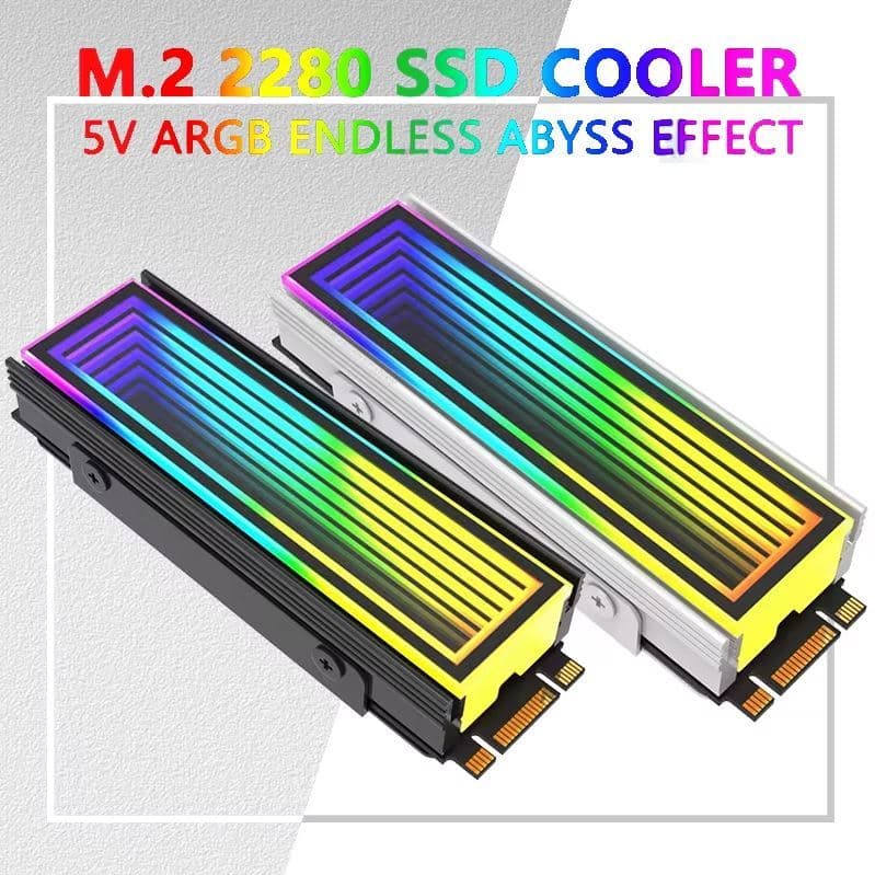 Dissipador de calor TEUCER para SSD M.2 NVME 2280 ARGB 3d