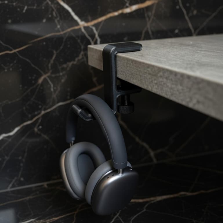 suporte de mesa p/ fone headset headphone ajustavel